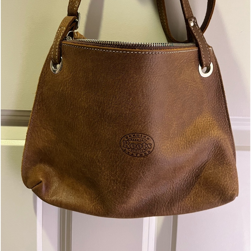 Roots Leather Crossbody Bag